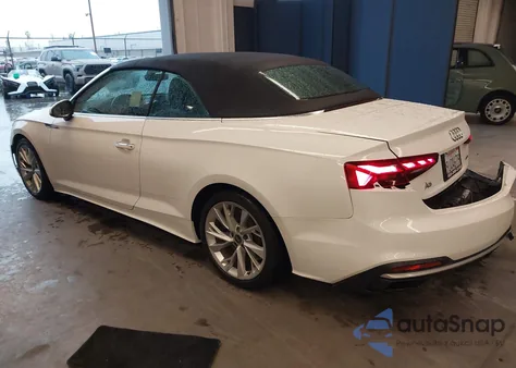 2022 Audi A5 Cabriolet Premium 45 Tfsi Quattro S Tronic из США, поврежденный, VIN WAU2AGF50NN007538
